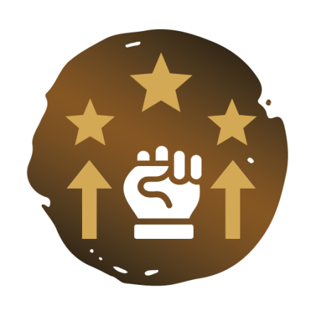 Dynamic long exposure night shot of urban cityscape with vibrant light trails and towering skyscrapers.