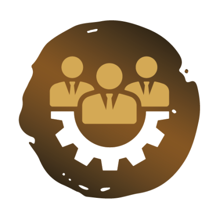 Group of soldiers in tactical gear with helmets and masks, ready for action.